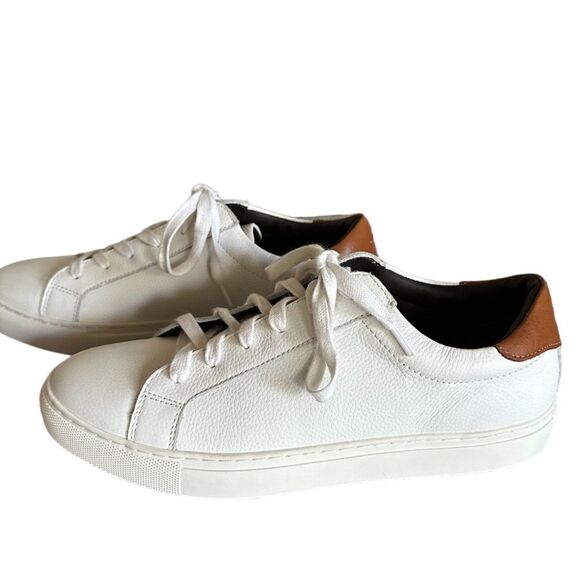 VITTORIO RUSSO Adan Low Top Sneaker In Tumbled/valentina White/nut - Picture 4 of 9